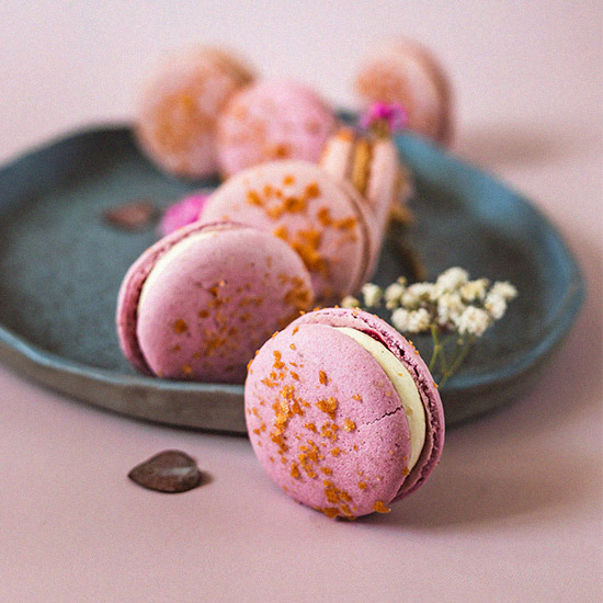 Bougie parfumée Macaron cassis - Cire et Parfum