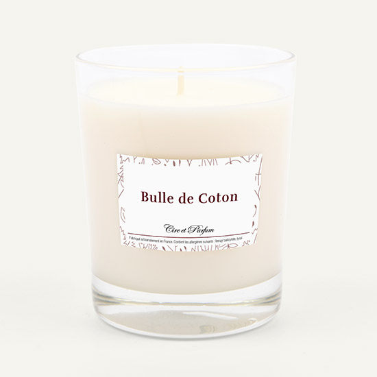 bougie parfumée Cire et Parfum bulle de coton