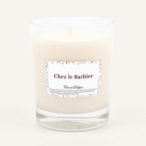 bougie parfumée Cire et Parfum chez le barbier