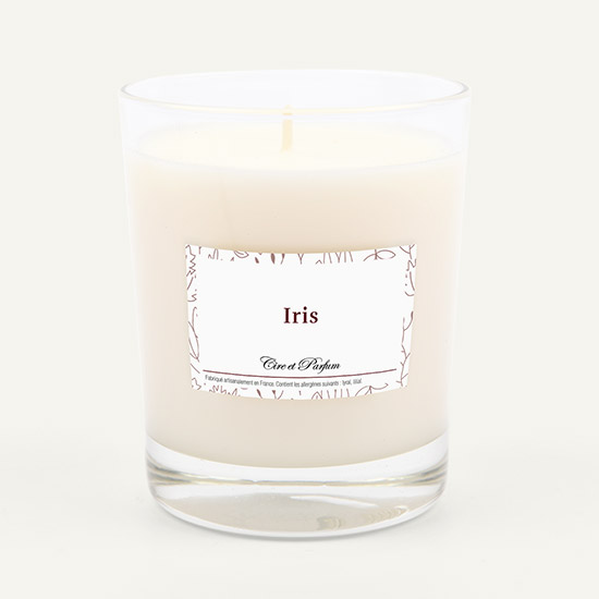 bougie parfumée Cire et Parfum iris