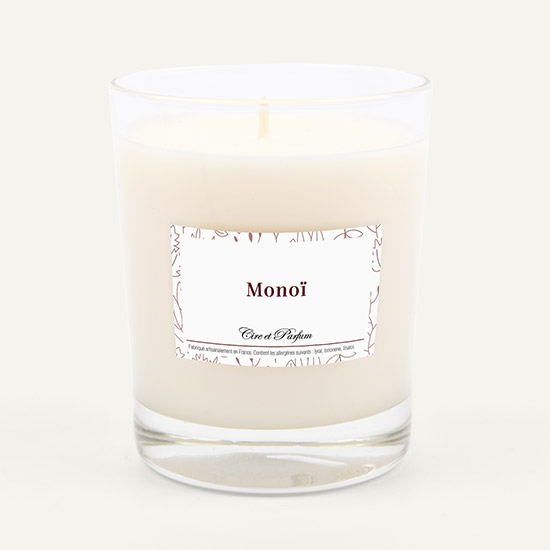 bougie parfumée Cire et Parfum monoi