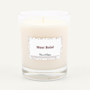 bougie parfumée Cire et Parfum musc boisé