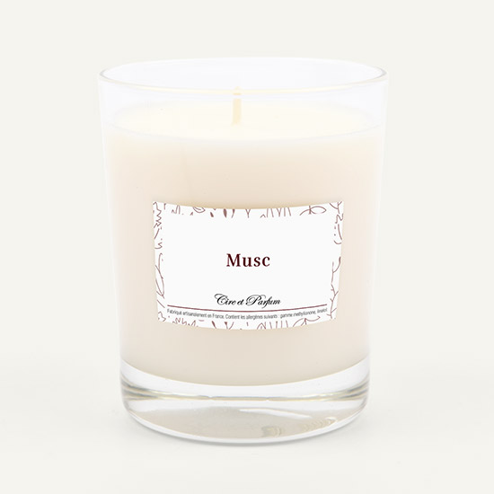 bougie parfumée Cire et Parfum musc
