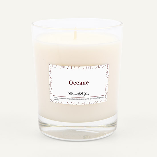 bougie parfumée Cire et Parfum océane