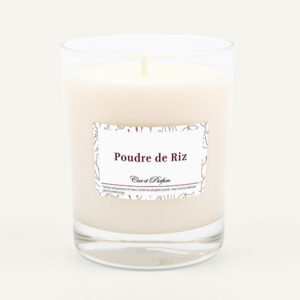 bougie parfumée Cire et Parfum poudre de riz