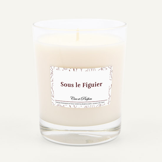 bougie parfumée Cire et Parfum sous le figuier