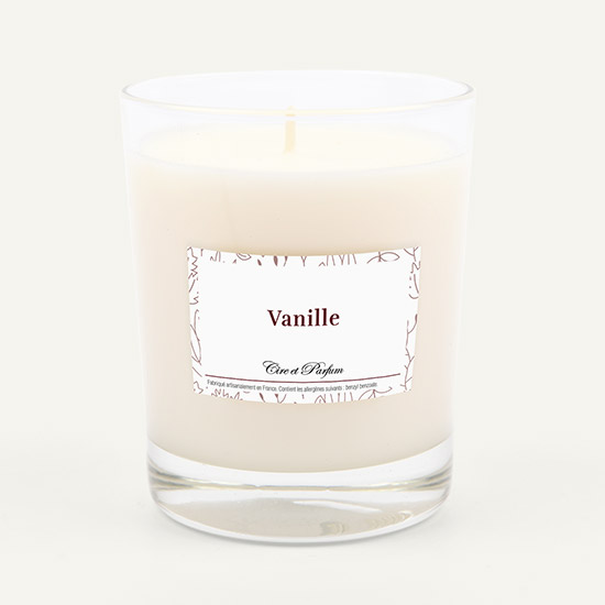 bougie parfumée Cire et Parfum vanille