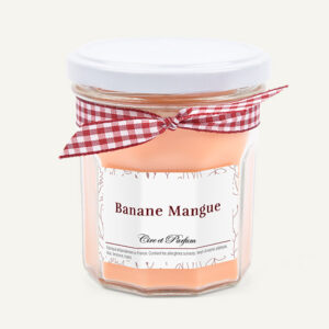 bougie parfumée Cire et Parfum banane mangue