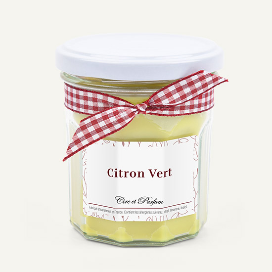 bougie parfumée Cire et Parfum citron vert