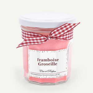 bougie parfumée Cire et Parfum framboise groseille