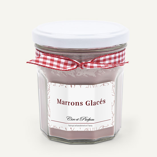 bougie parfumée Cire et Parfum marrons glacés