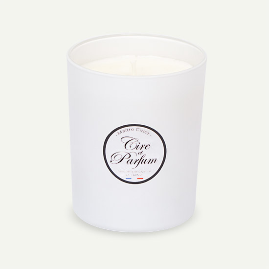 bougie parfumée Cire et Parfum maître cirier blanc
