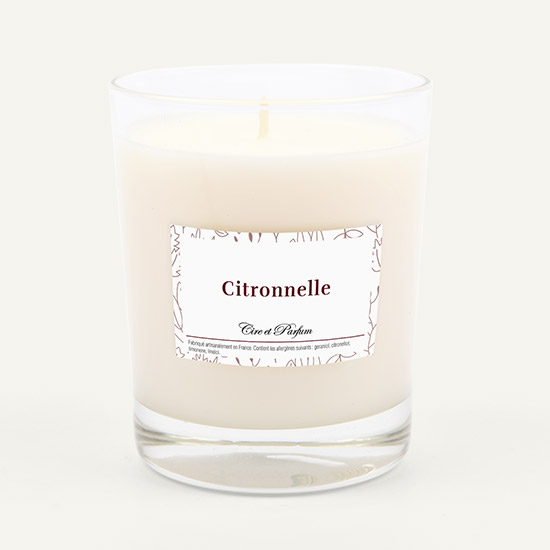 bougie parfumée citronnelle
