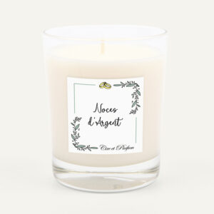 Bougie noces d'argent - 25 ans de mariage
