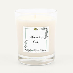 Bougie noces de cuir - 2 ans de mariage