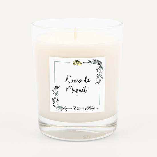 Bougie noces de muguet - 13 ans de mariage