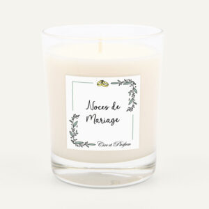 Bougie de mariage personnalisable