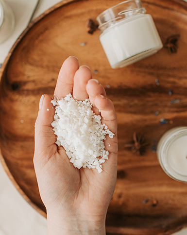 Choix de la cire de qualité supérieure pour bougie