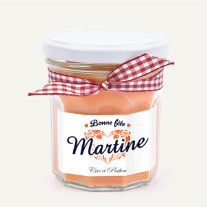 Bougie personnalisée fête des mères