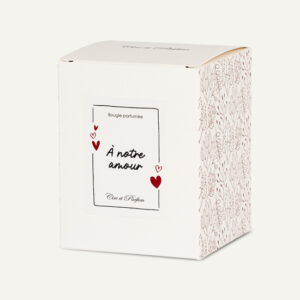 Boite Bougie Couple Cire et Parfum