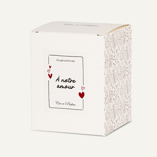 Boite Bougie Couple Cire et Parfum
