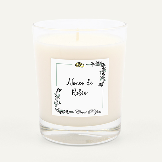 Bougie noces de rubis - 35 ans de mariage