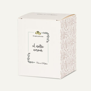 Boite Bougie Mariage Cire et Parfum